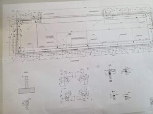 Bauplan im Großformatdruck