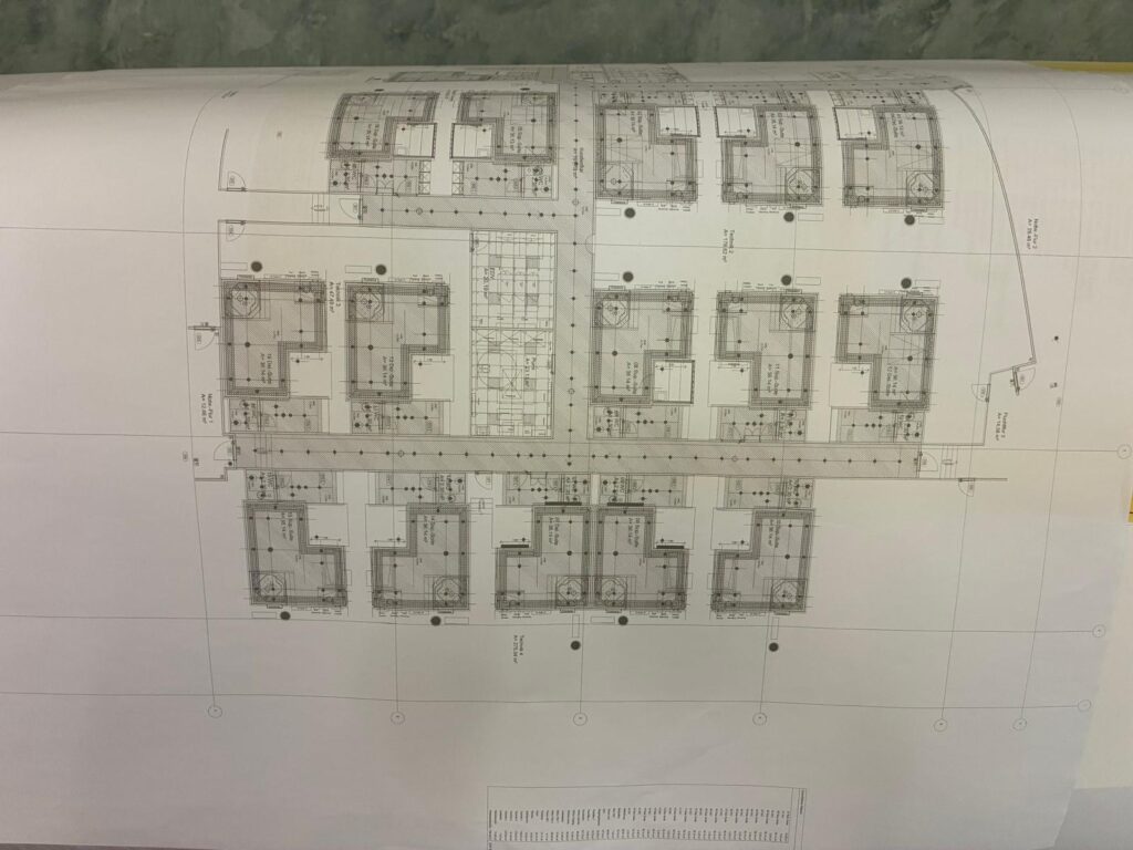 Bauplan Großformat bereit zum Druckauftrag bei ReproTek Gelsenkirchen