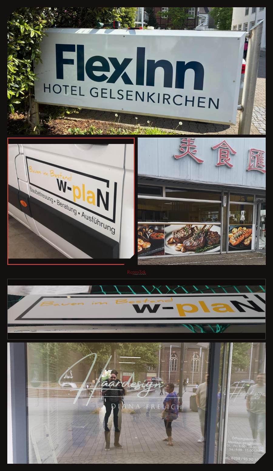Folienbeschriftung von ReproTek in Gelsenkirchen und Umgebung.
